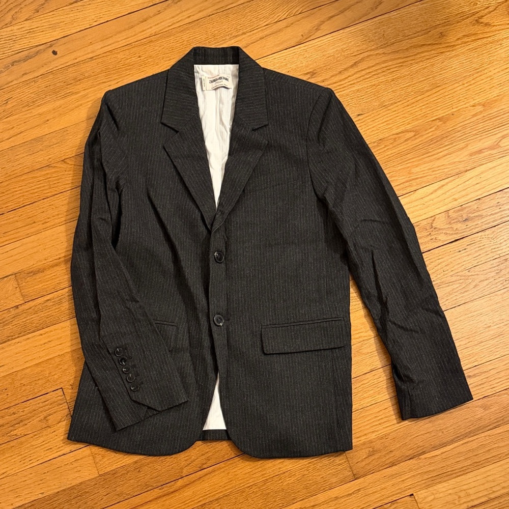 Zadig & Voltaire Charcoal Gray Blazer